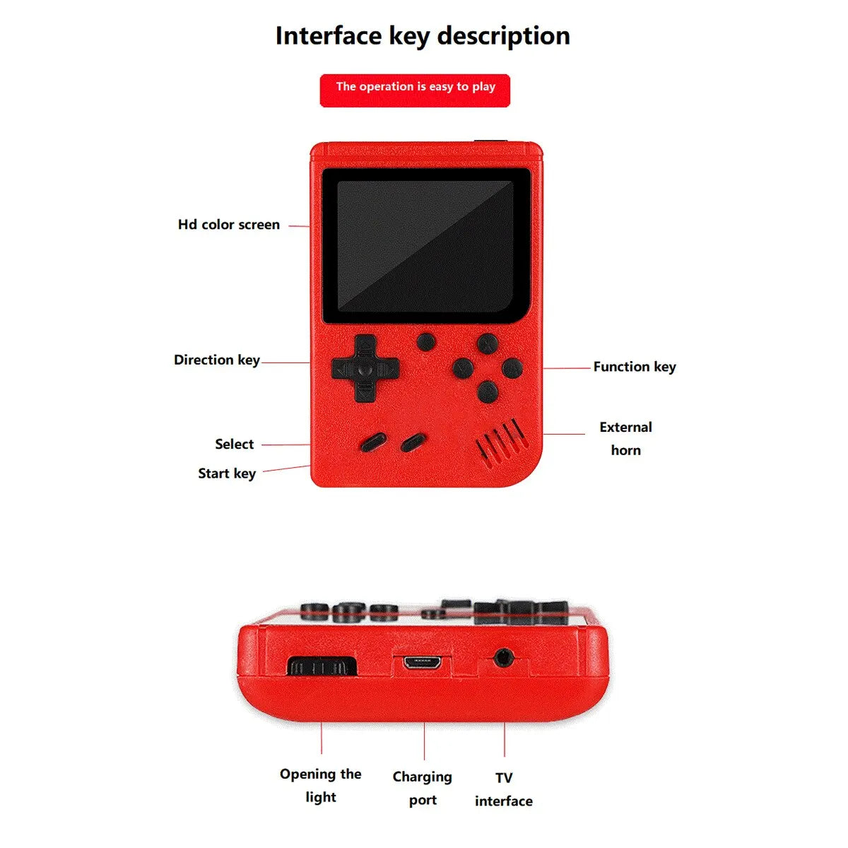 Retro Classic 400 games gaming device